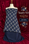 💙 Naqsh E Neel – 2PC Linen Unstitched Collection | Merium’s Wear ✨