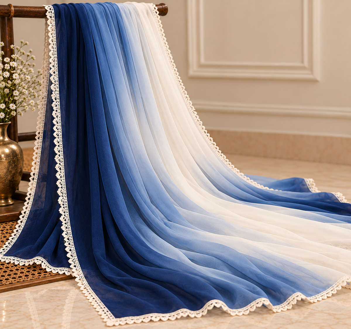 💙 Naqsh E Neel – 2PC Linen Unstitched Collection | Merium’s Wear ✨