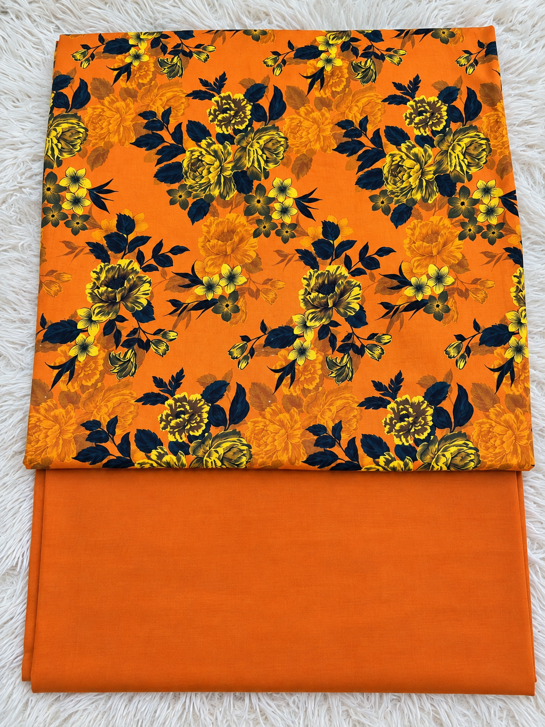 🍂 Autumn Gull – By Merium’s Wear 🧡🖤 Unstitched 2PC Linen Collection