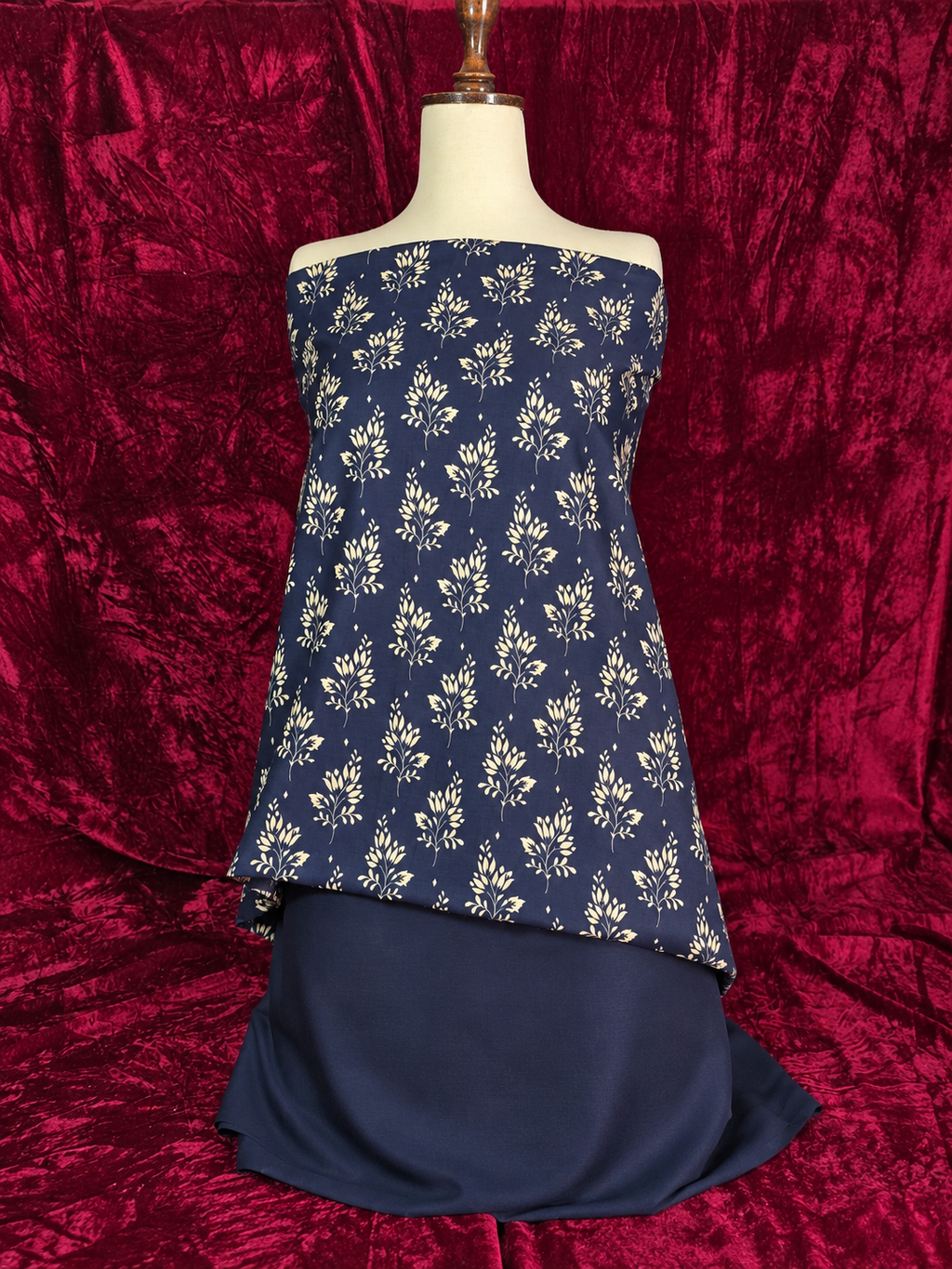 💙 Naqsh E Neel – 2PC Linen Unstitched Collection | Merium’s Wear ✨