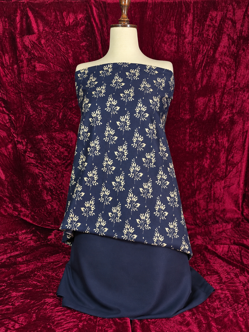 💙 Naqsh E Neel – 2PC Linen Unstitched Collection | Merium’s Wear ✨